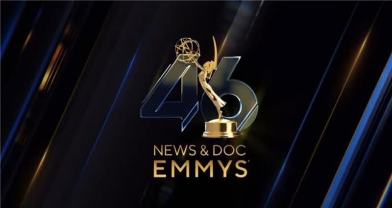 A poster for the 46th Emmy's - News & Doc category